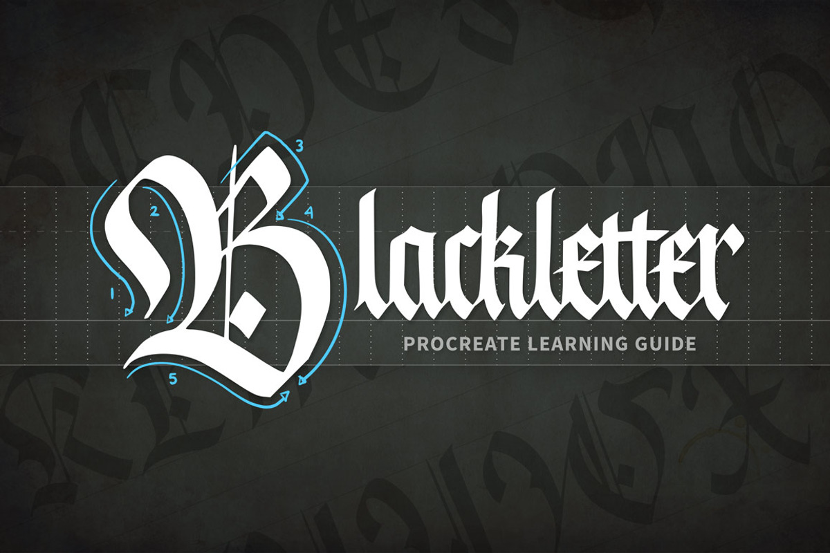 Blackletter Procreate Learning Guide, a Brush Add-On by Jake Rainis (Photo 1 of 9)