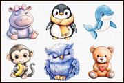 Cute Plush Toy Clipart, Baby Animals, an Illustration by Sublimation Artist (Thumbnail 3 of 6)