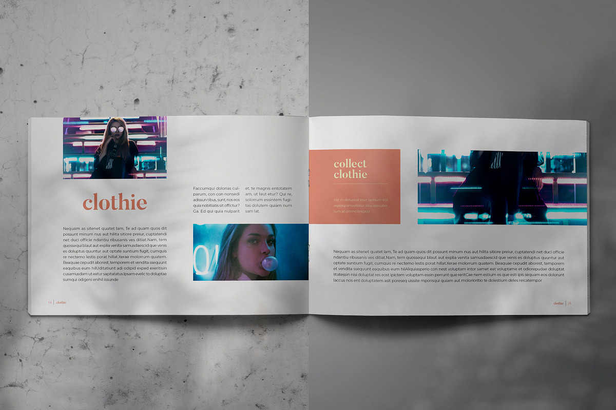 CLOTHIE Lookbook Brochure Template, a Brochure Template by Indotitas (Photo 8 of 9)