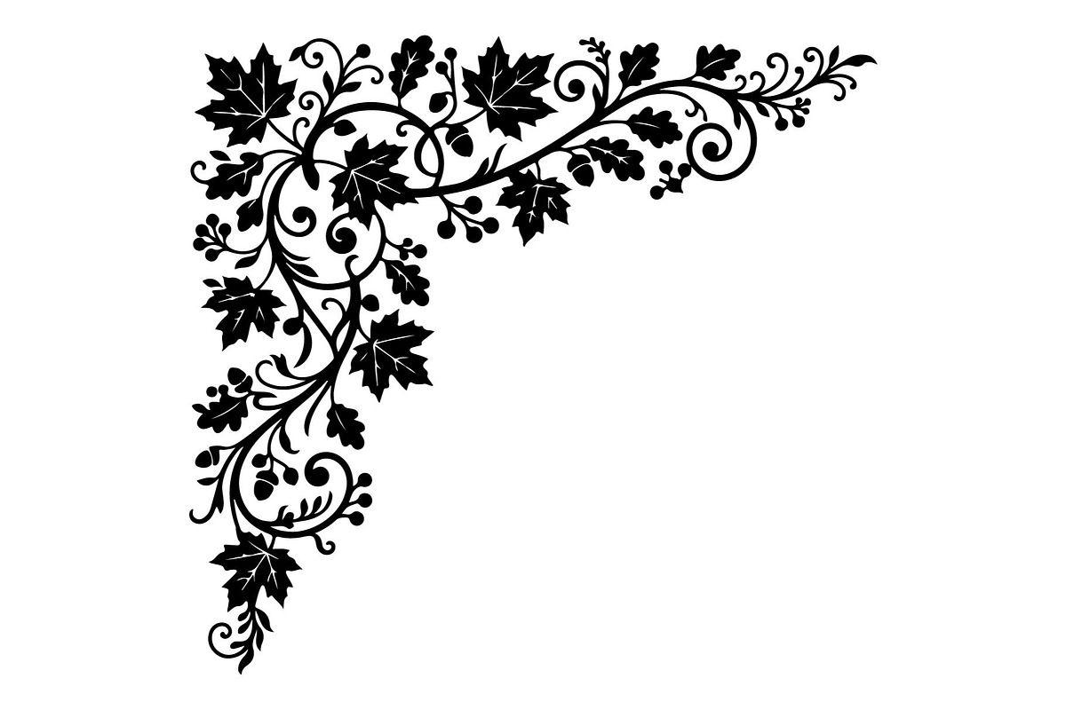 Floral Corner Ornament Bundle, an Object Graphic by hafijul (Photo 5 of 7)