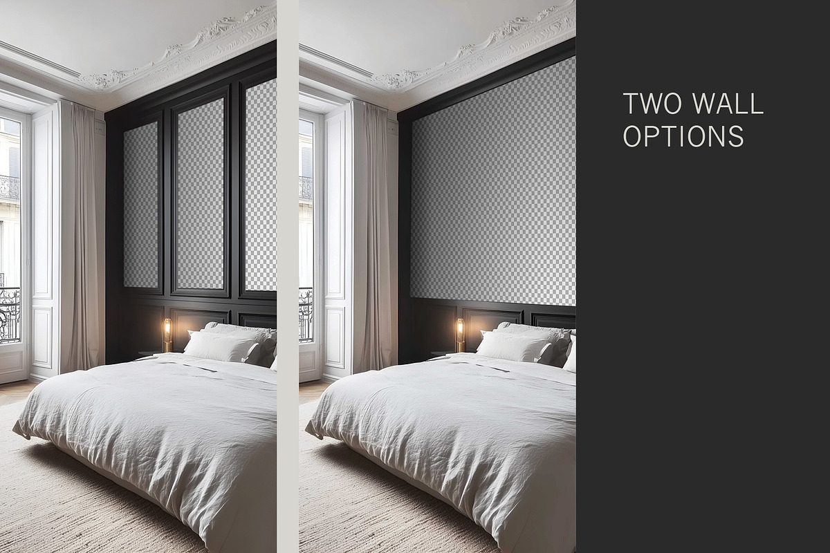 Paris Home | Bedroom No. 2 Mockup, a Household Mockup by Blixa 6 Studios (Photo 5 of 8)