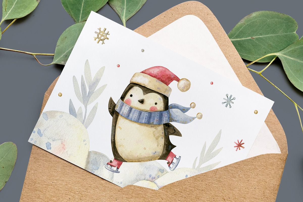 Christmas friends. New Year's set., an Animal Illustration by babenkoirusa (Photo 14 of 15)