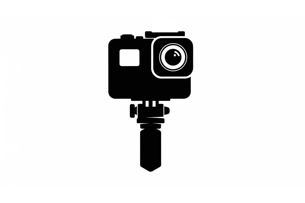 60 Action Camera Silhouette Icon, an Illustration by Artivon (Photo 58 of 61)