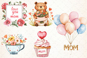 Happy Mother's Day Clipart, an Illustration by Libby Wishes (Thumbnail 5 of 5)