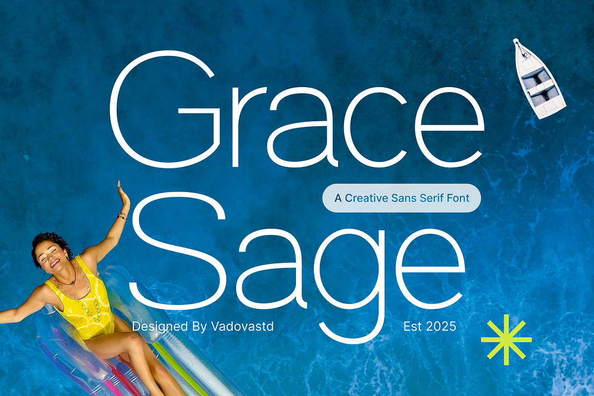 Grace Sage - Modern Clean Sans Serif, a Sans Serif Font by Vadovastd (Photo 1 of 7)
