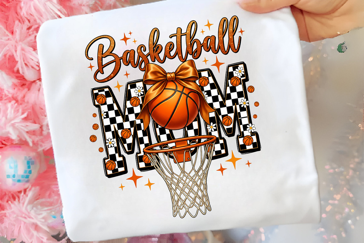 Retro Basketball Mom Life PNG,, an Illustration by CreationArt (Photo 6 of 9)