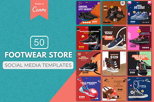 Footwear Store Canva Templates