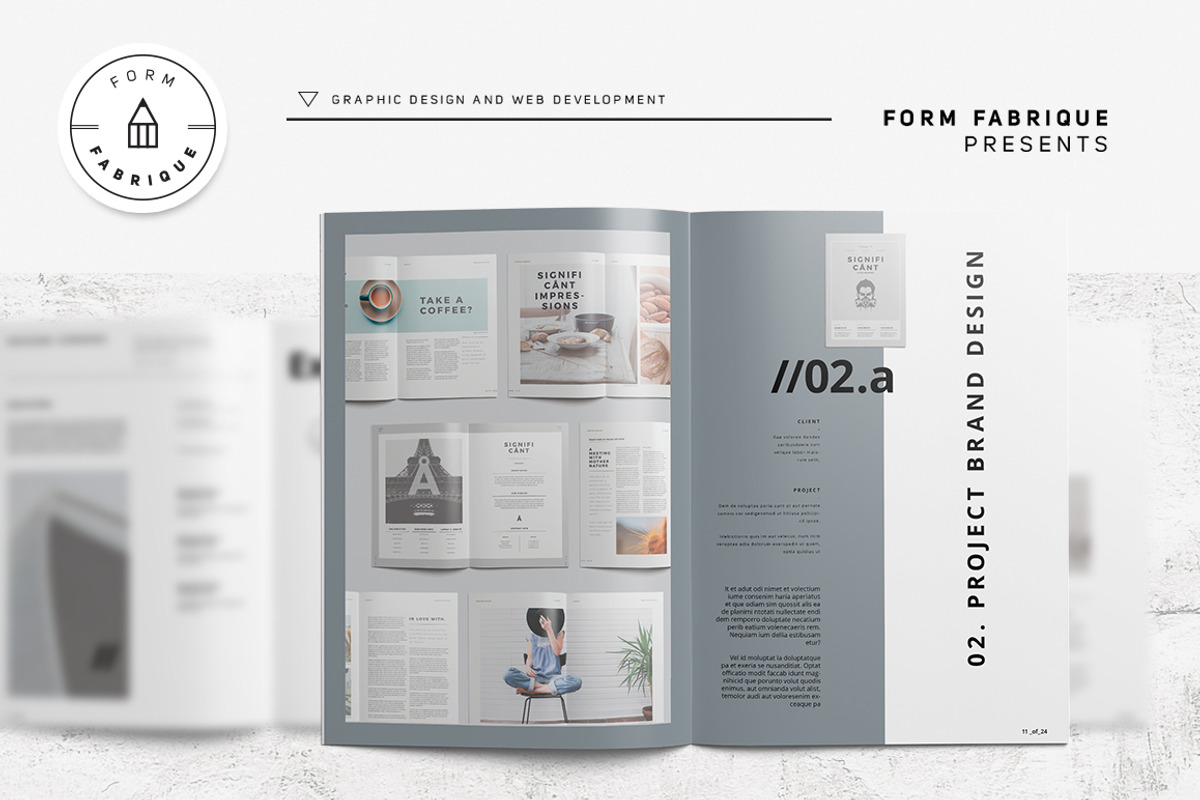 Rawz Portfolio, a Brochure Template by Form Fabrique (Photo 2 of 11)