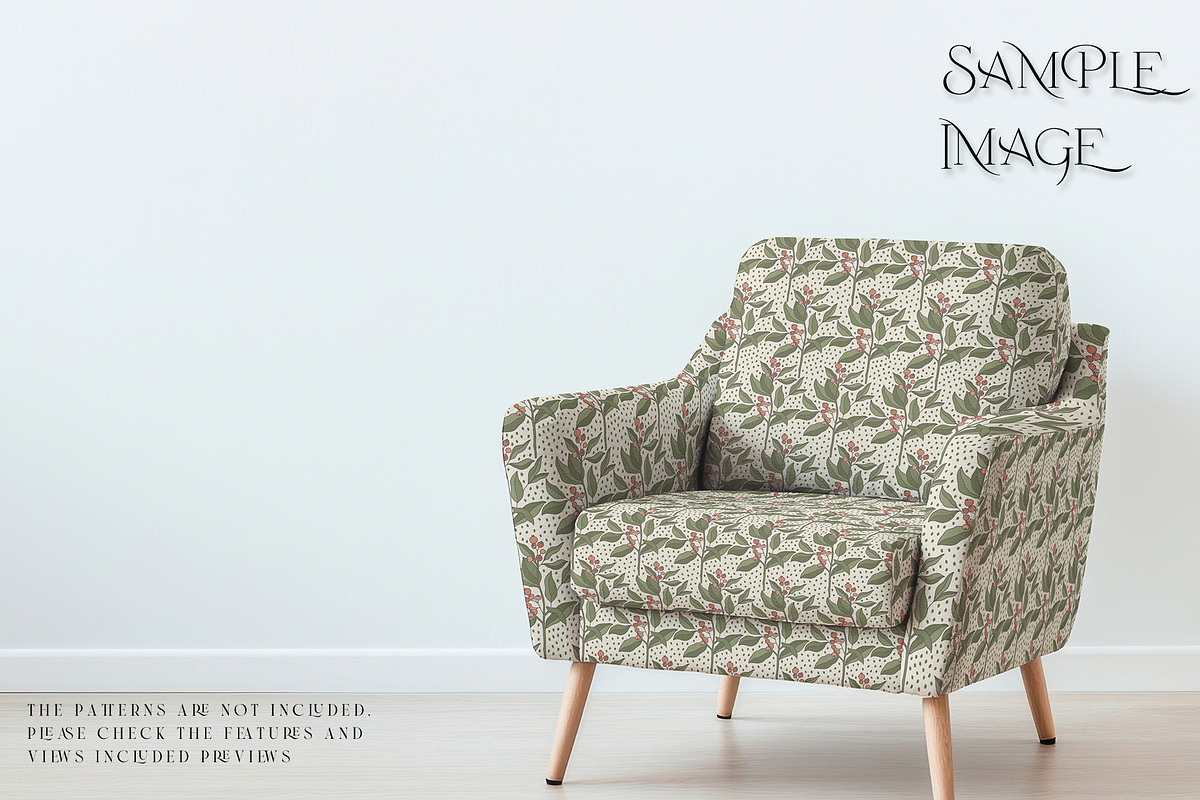 Armchair Upholstery Mockup, a Product Mockup by mock-ups (Photo 4 of 15)