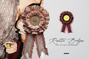 Rosette Badges: Pin Ribbons Pack, an Object Graphic by Purple (Thumbnail 5 of 11)