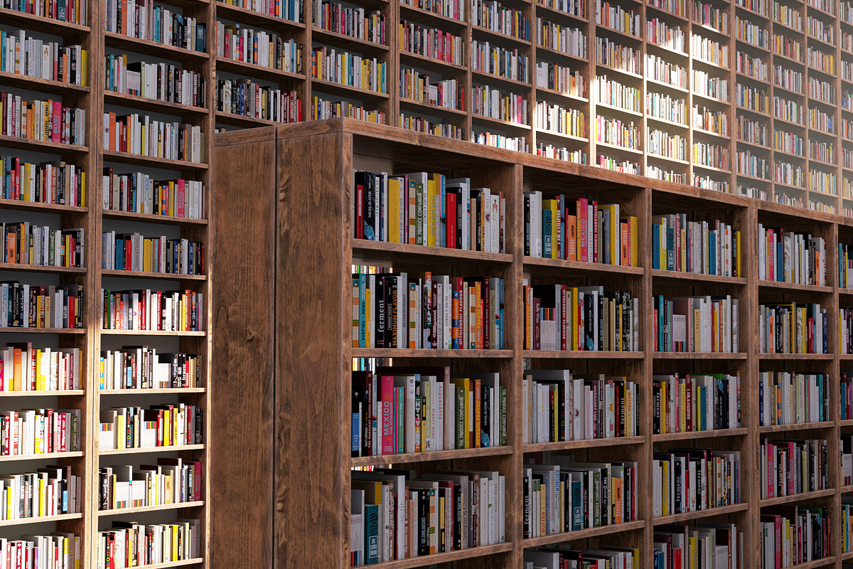Book shelves, a Furniture 3D Model by happy brush (Photo 5 of 9)