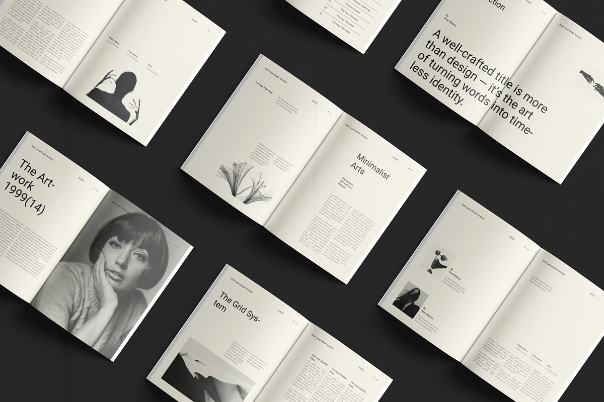 Book Title Layout Design Template, a Magazine Template by DesignCrest (Photo 9 of 13)