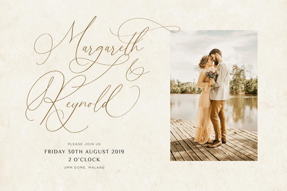 Simplicity Angela - Calligraphy Font preview 2