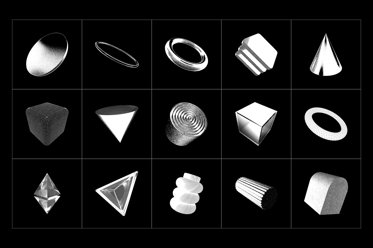3D V3CTORS - 60 Geometric Vectors, an Object Graphic by assetpro.design (Photo 8 of 13)