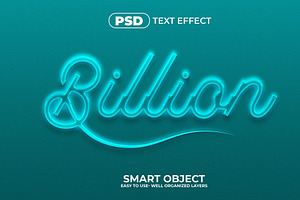 Billion 3d Editable Text Effect