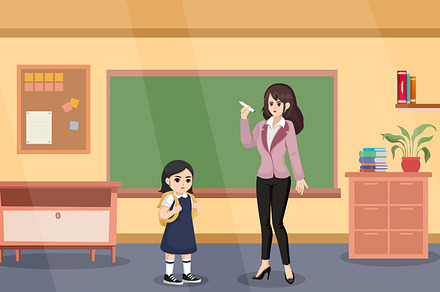 Back to School Flat Illustration