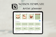 Notion artist planner, a Design Template by Petite Zakka Boutique (Thumbnail 1 of 9)