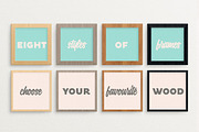 Poster Frame Mockup – fits ALL sizes, a Print Template by w/studio (Thumbnail 4 of 5)