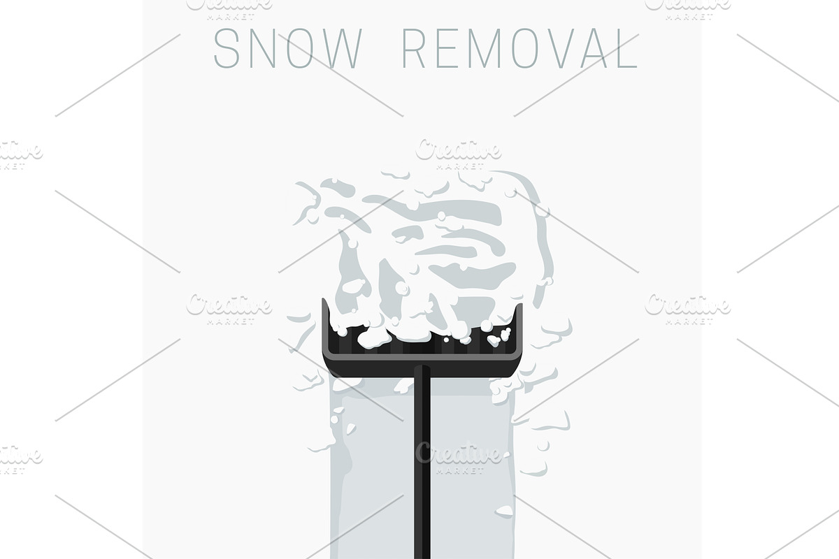 Snow removal, an Illustration by bolotoff