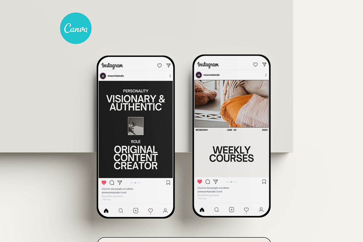 Instagram Branding Coach Templates, a Social Media Template by Moscovita Studio (Photo 1 of 10)