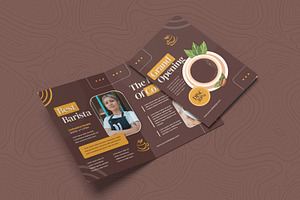 Grand Opening Coffee Bifold Brochure