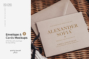 Wedding Cards & Envelope Mockup, a Books & Magazine Mockup by Artcoast Studio (Thumbnail 2 of 6)