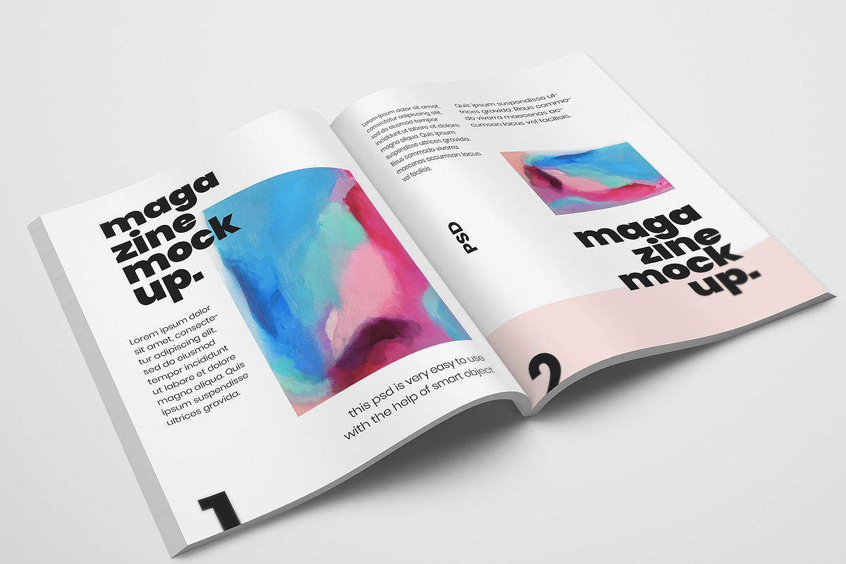 Realistic Magazine Mockup, a Books & Magazine Mockup by Graphic Xtreme (Photo 1 of 3)