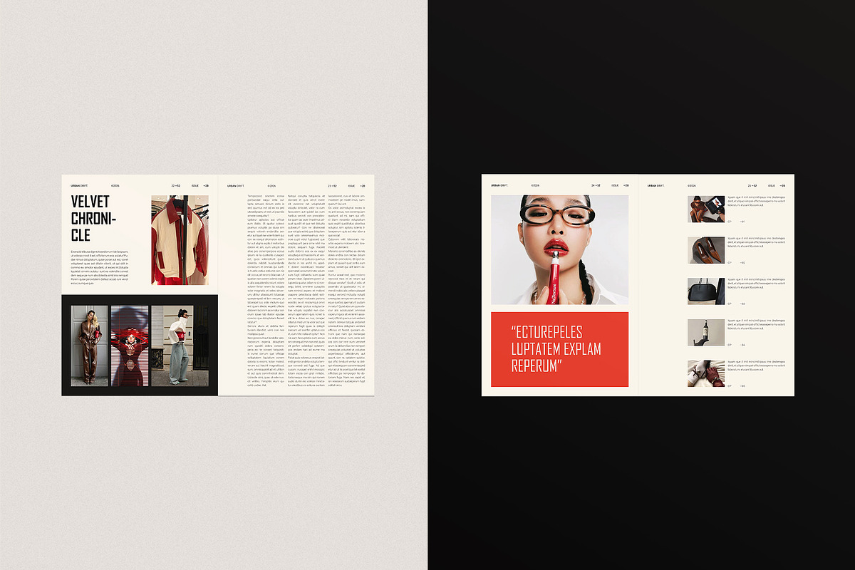 Modern Magazine Layout Template, a Magazine Template by ArtisanaAura (Photo 10 of 23)