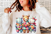 Valentine Patchwork Animal Clipart, an Illustration by SinaCreation (Thumbnail 8 of 11)