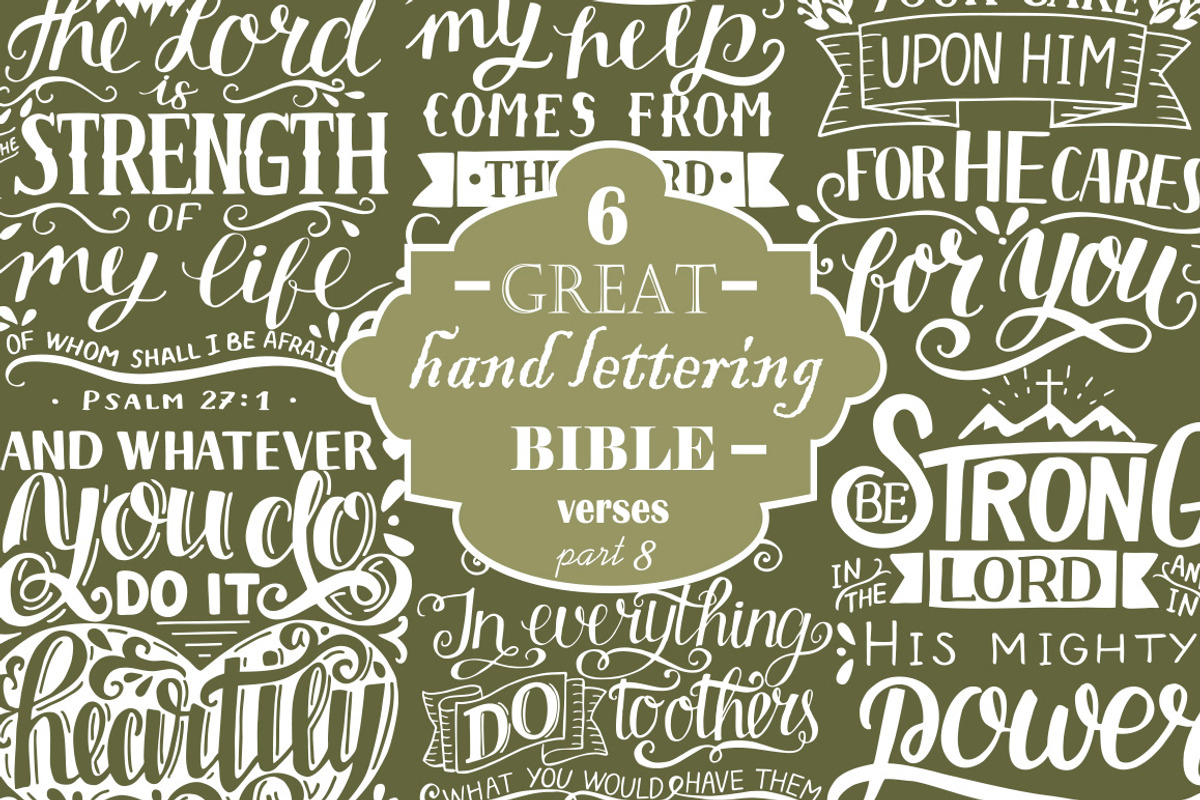 6 GREAT BIBLE VERSES Part 8, an Illustration by Ola-la-la (Photo 1 of 10)