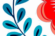 Scandinavian Folk Art Floral Pattern, a Decorative Illustration by Reformer Mockup (Thumbnail 2 of 6)