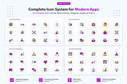 CRM Dashboard Icons, an Outline Icon by vexper (Thumbnail 2 of 10)