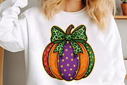 Glitter Fall Pumpkin PNG, an Illustration by Libby Wishes (Thumbnail 1 of 8)