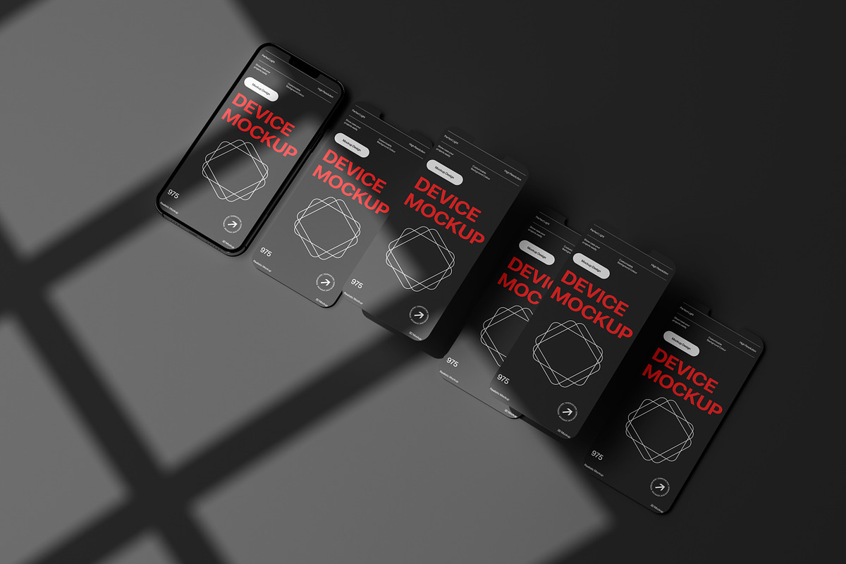 10 PSD Multiscreen Iphone Mockup, an iPhone Mockup by East Gallery (Photo 1 of 10)
