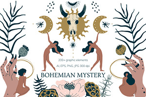 Bohemian mystery. Magical set.
