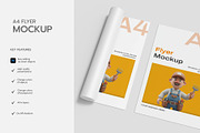Modern A4 Flyer Poster Mockup, a Product Mockup by graphypix (Thumbnail 2 of 4)