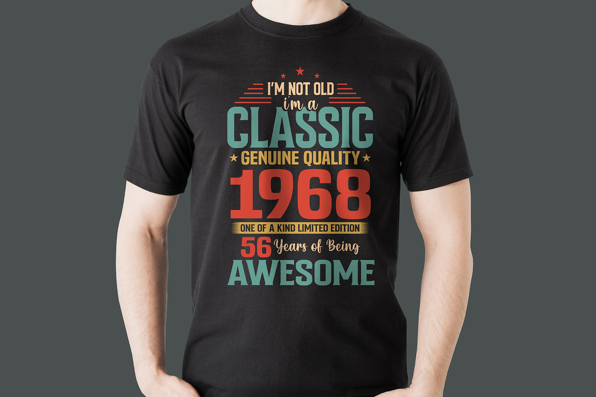 Vintage Birthday T Shirt Design, a Graphic by Vector Portal (Photo 2 of 5)