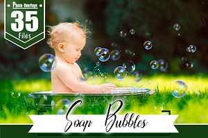 35 Soap Bubbles Photo Overlays