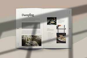 Yukihira - Food Brochure Template