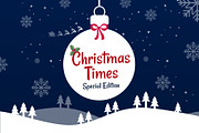 Christmas Times PowerPoint Template, a Presentation Template by Brandearth RRGraph (Thumbnail 1 of 8)