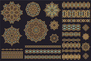 Big vector pack (borders, rosettes)