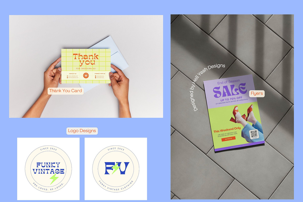 Ultimate Funky & Vibin Branding Kit, a Branding & Logo Template by Hell Yeah Designs (Photo 20 of 29)