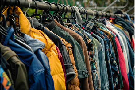Colorful assortment of clothes on, a Beauty & Fashion Photo by Ylivdesign