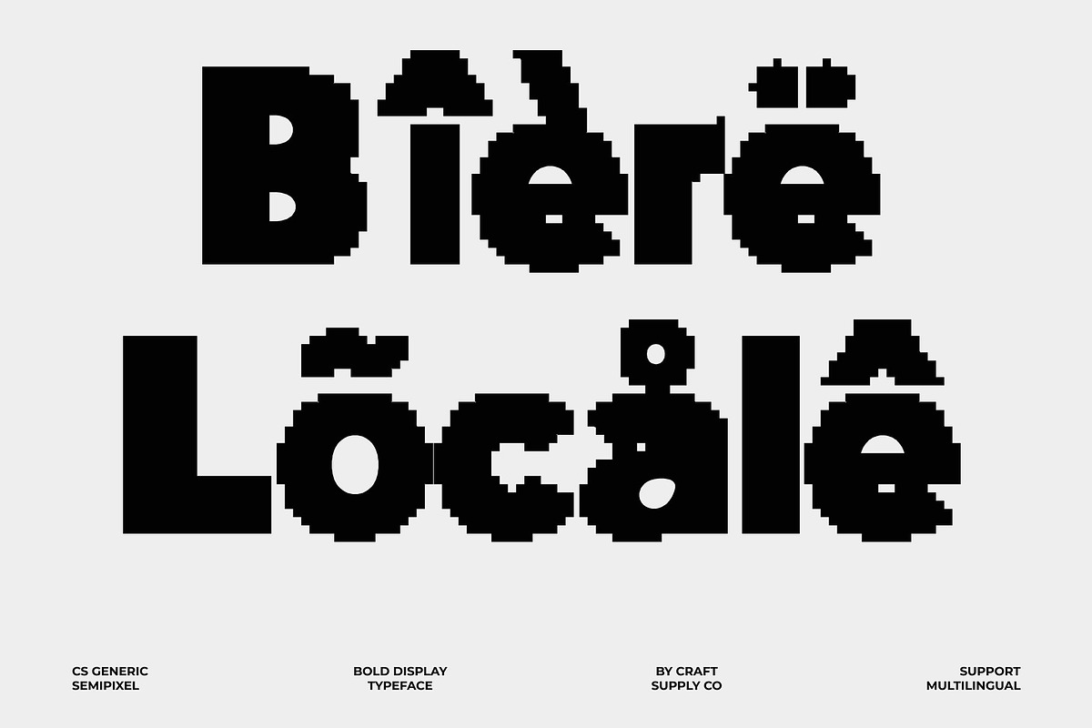 CS Generic Semipixel, a Sans Serif Font by Craft Supply Co. (Photo 7 of 8)
