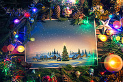 Christmas Village, a Decorative Illustration by Countryside life (Thumbnail 6 of 7)