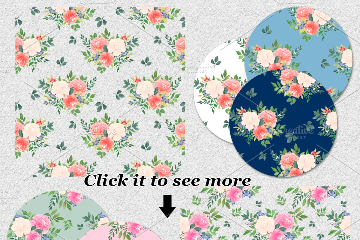 Watercolor flower Clip Art, an Illustration by Elly Studio (Photo 7 of 13)