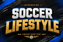 Soccer Lifestyle Font – Bold Vintage
