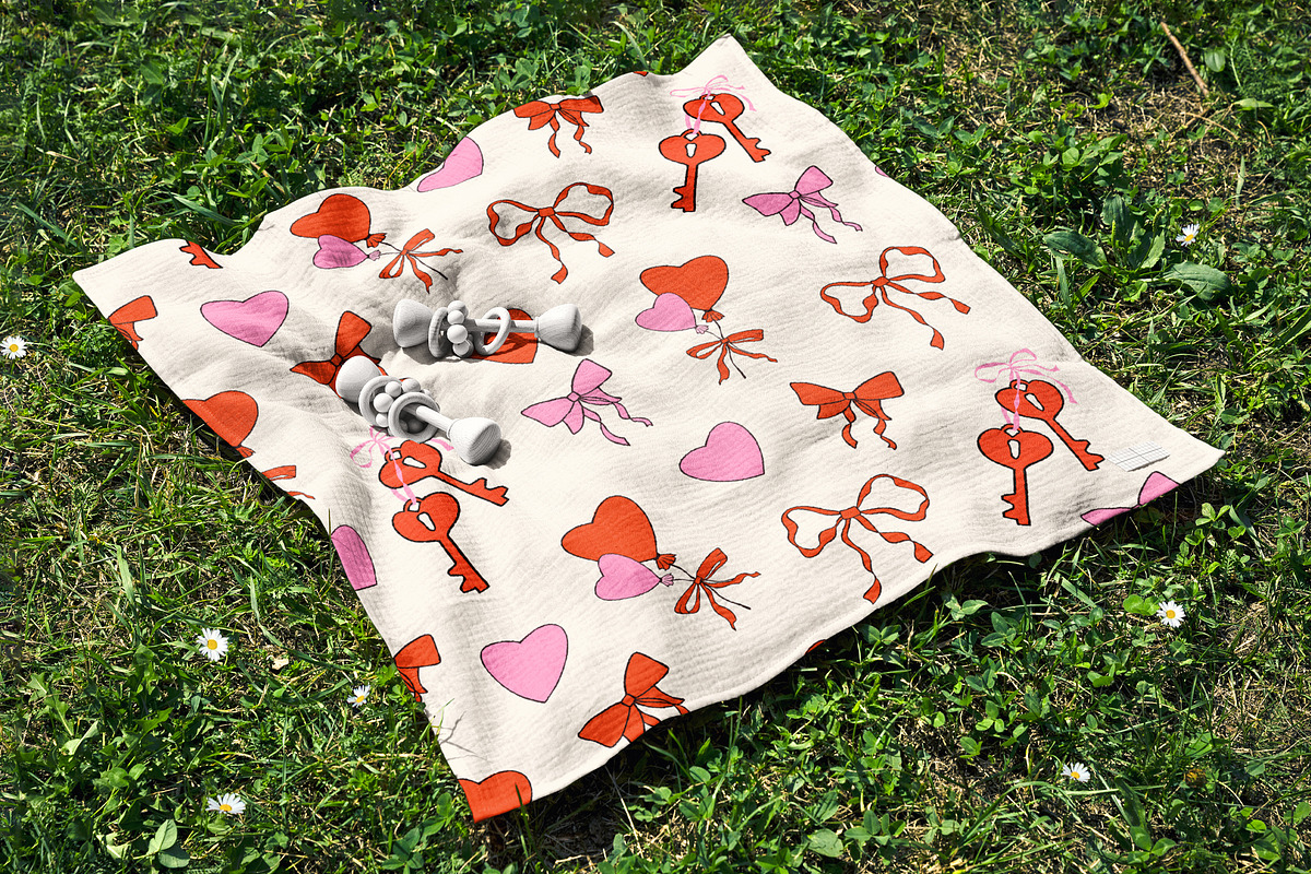 Whimsical Valentine Seamless Pattern, a Pattern Graphic by Groovy Arts (Photo 4 of 5)