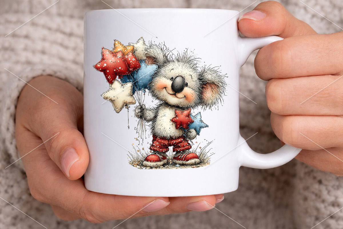 Whimsical 4th of July Animals PNG, a Seasonal Illustration by Canvas Craft (Photo 6 of 7)