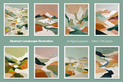 Abstract Landscape Illustration, a Decorative Illustration by Housui Patterns (Thumbnail 2 of 12)